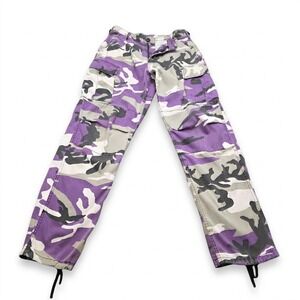 Rothco BDU Cargo Pants Mens Small Regular Purple Camo Military Tactical Combat‎